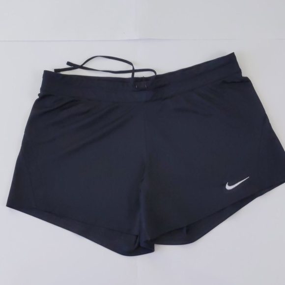 Nike Dri-Fit Running Shorts Black Size: LG